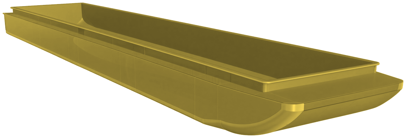 3D rendering of a Daulton hopper barge